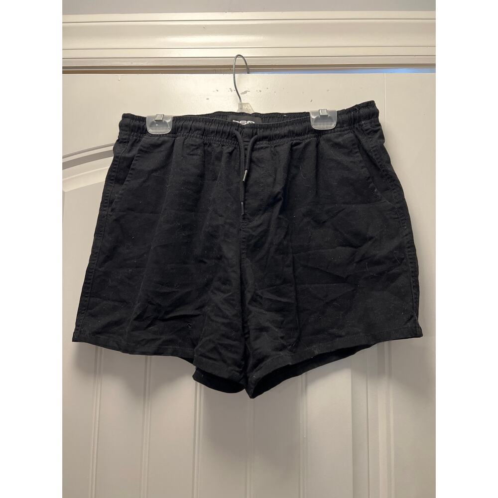 Tilly’s RSQ Men’s Comfort Mid Rise Elastic Waistband Pull On Short Size L Black